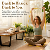Resistance Band Set with Handles & Door Anchor – 5 Levels (8–125 lbs)